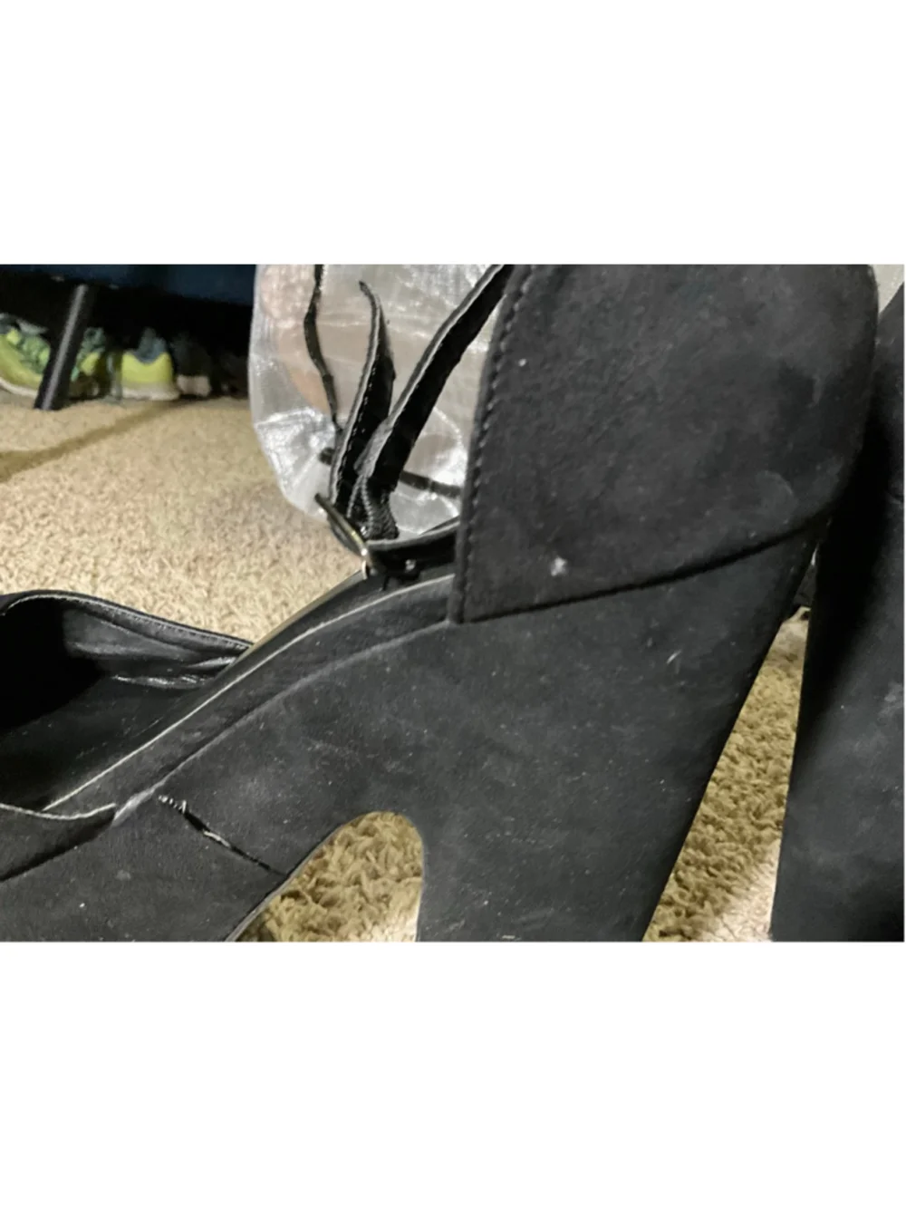 Women's Torrid Black Suede Platform Heels Size 10